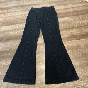 Aerie Black Corduroy Flare Pants